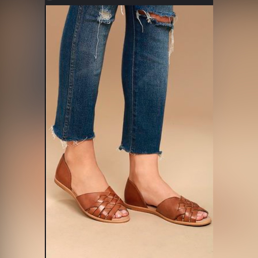 Torrid Brown Open-Toe‎ Loafers